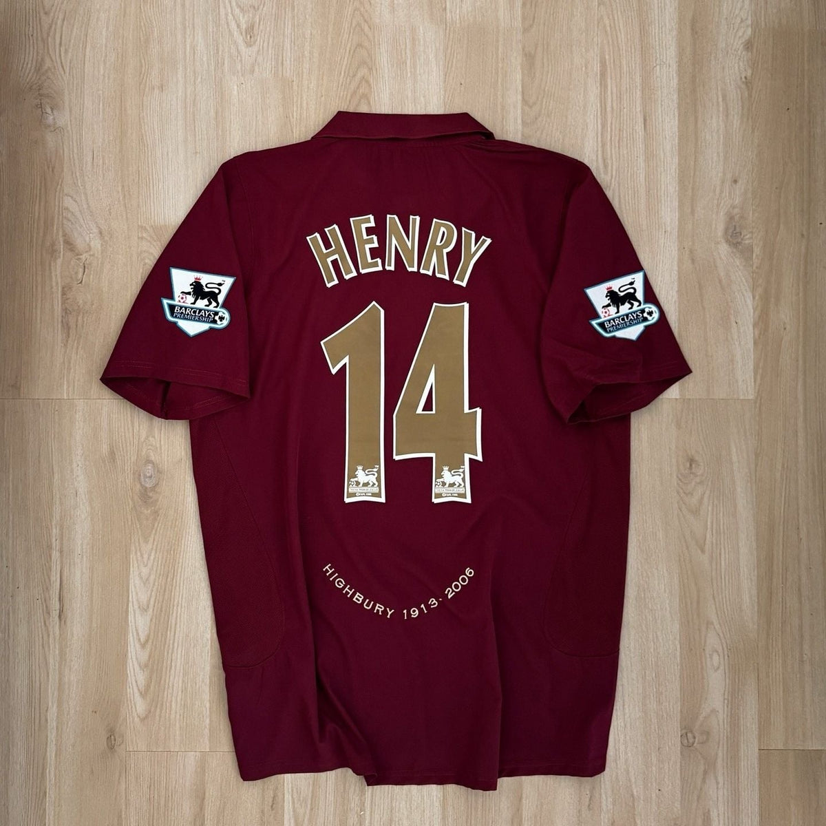 Arsenal 2005/06 Thierry Henry #14 Home Jersey – Highbury Burgundy Retro Shirt