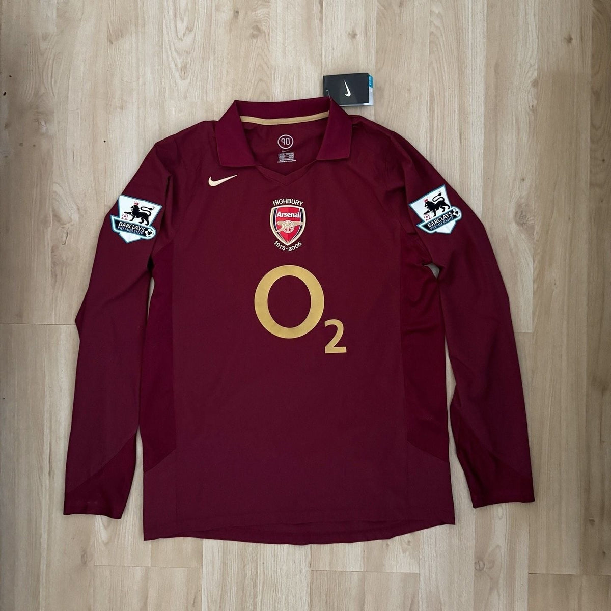 Arsenal 2005/06 Bergkamp #10 Highbury Jersey – Long Sleeve Retro Home Shirt