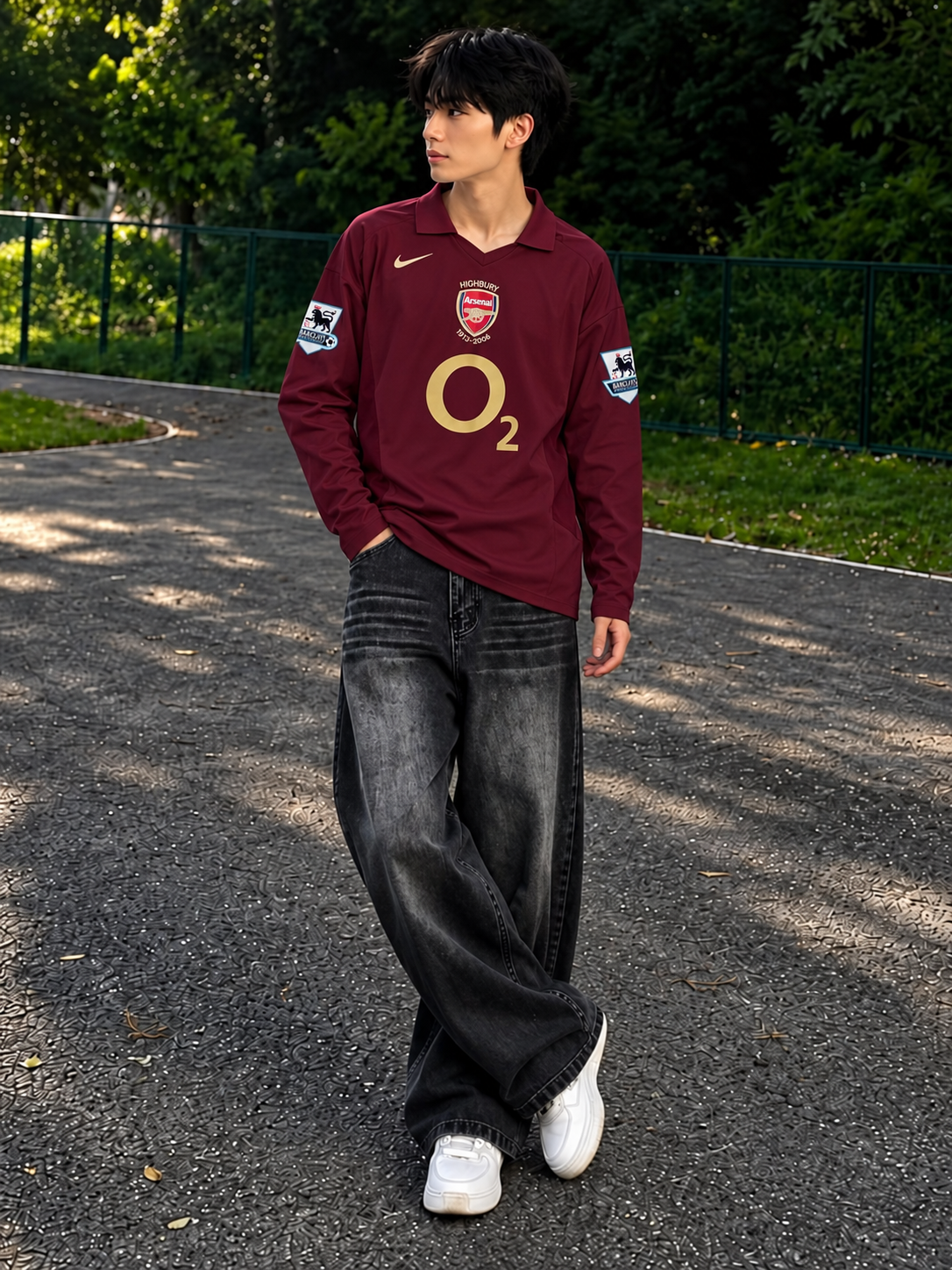 Arsenal 2005/06 Bergkamp #10 Highbury Jersey – Long Sleeve Retro Home Shirt